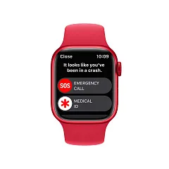 Apple Watch Series 8, 45 мм, корпус из алюминия красного цвета, спортивный ремешок (PRODUCT)RED