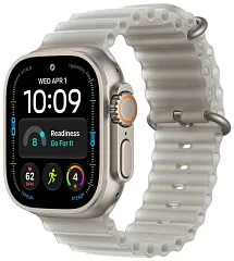 Apple Watch Ultra 4 GPS + Cellular, 49 мм, корпус из титана, ремешок Ocean цвета «полупрозрачный серый»