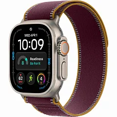 Apple Watch Ultra 4 GPS + Cellular, 49 мм, корпус из титана, ремешок Trail цвета «бургунди»