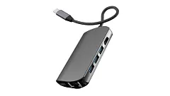 Адаптер VLP USB-C HUB 8-in-1, Графит