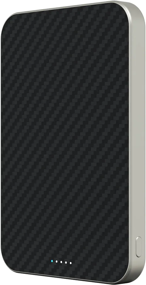 Беспроводной внешний аккумулятор Magssory Pride Pro 5K Magnetic Power Bank, с поддержкой Qi2, "Титановый"