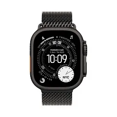Apple Watch Ultra 3 GPS + Cellular, 49 мм, корпус из черного титана, ремешок Milanese черного цвета