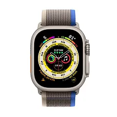 Apple Watch Ultra GPS + Cellular, 49 мм, корпус из титана, ремешок Trail синего/серого цвета