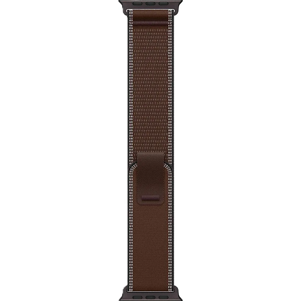 Apple Watch Ultra 4 GPS + Cellular, 49 мм, корпус из чёрного титана, ремешок Trail тёмно-коричневого цвета