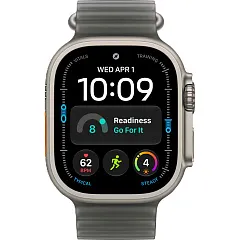Apple Watch Ultra 4 GPS + Cellular, 49 мм, корпус из титана, ремешок Ocean цвета «полупрозрачный чёрный»