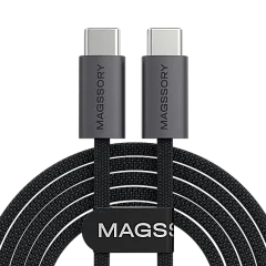 Кабель Magssory Line C 60Вт 2.4 м USB-C Cable, Темно-серый