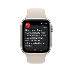 Apple Watch SE (2022), 44 мм, корпус из алюминия цвета «сияющая звезда», спортивный ремешок «сияющая звезда»